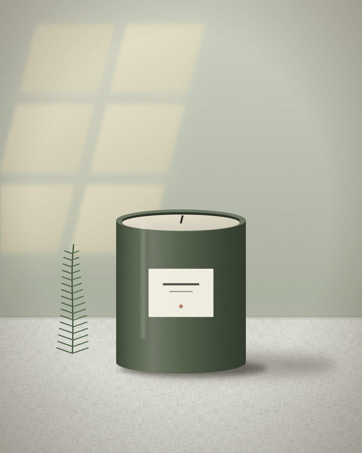 Skov candle in a hand-poured ceramic vessel